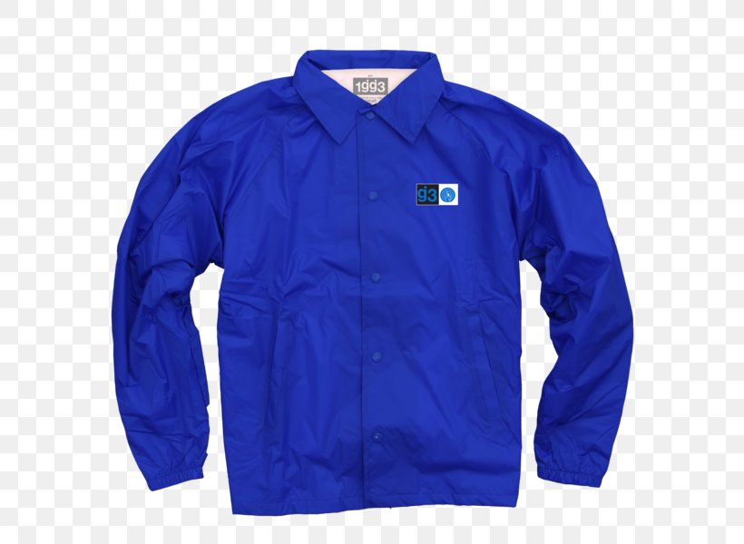 Glassjaw Windbreaker Everything You Ever Wanted To Know About Silence Polar Fleece Sleeve, PNG, 600x600px, Glassjaw, Blue, Button, Cobalt Blue, Electric Blue Download Free