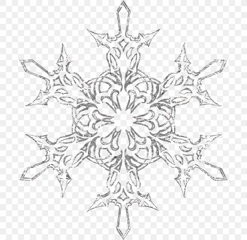 Snowflake, PNG, 692x799px, Snowflake, Black And White, Line Art, Monochrome, Monochrome Photography Download Free