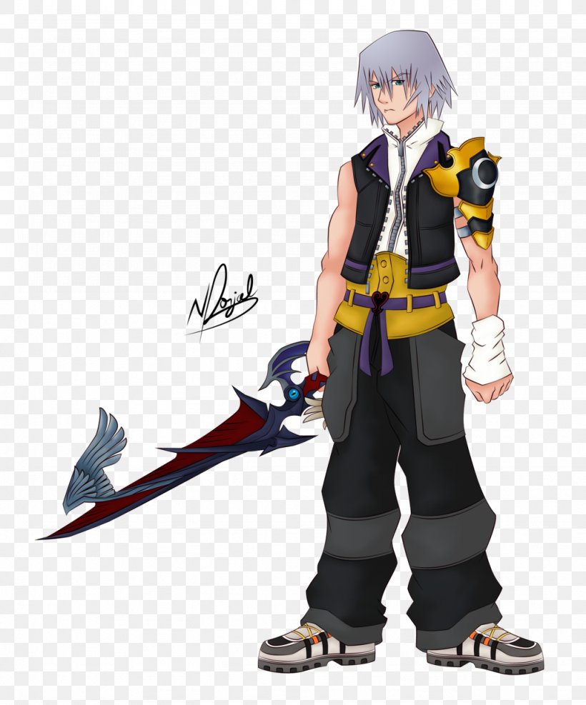 Riku Kingdom Hearts III Figurine Action & Toy Figures Lily Evans Potter, PNG, 1024x1233px, Watercolor, Cartoon, Flower, Frame, Heart Download Free