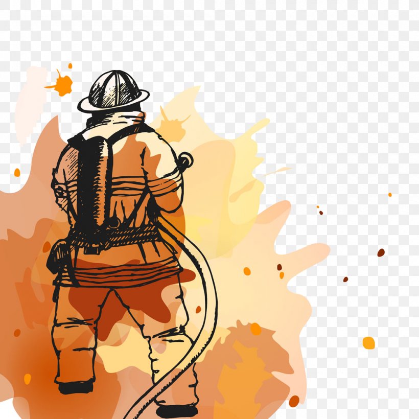 Firefighter Firefighting Fire Department Fire Safety, PNG, 1000x1000px, Firefighter, Art, Cartoon, Clip Art, Fire Download Free