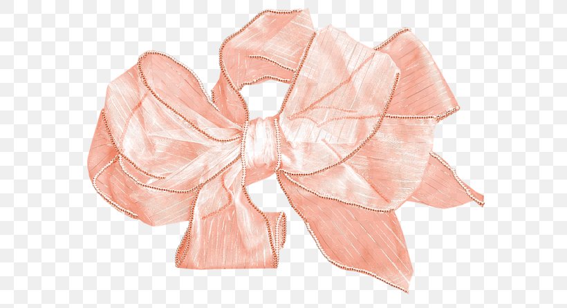 Ribbon Clip Art, PNG, 600x446px, Ribbon, Flower, Material, Peach, Petal Download Free