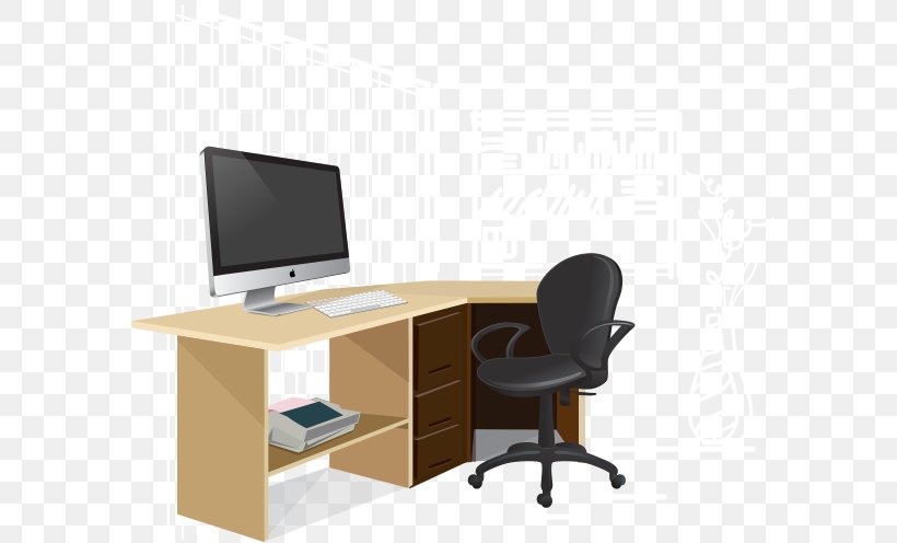 Desk Office Supplies, PNG, 746x496px, Desk, Furniture, Multimedia, Office, Office Supplies Download Free