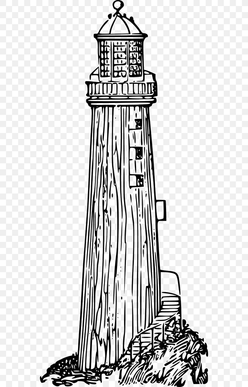 Drawing Clip Art, PNG, 640x1280px, Drawing, Artwork, Black And White, Dress, Lighthouse Download Free