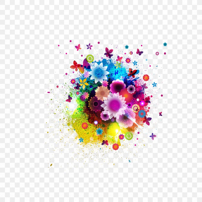 Flower Abstract Art Drawing Illustration, PNG, 2362x2362px, Flower, Abstract Art, Art, Drawing, Flora Download Free