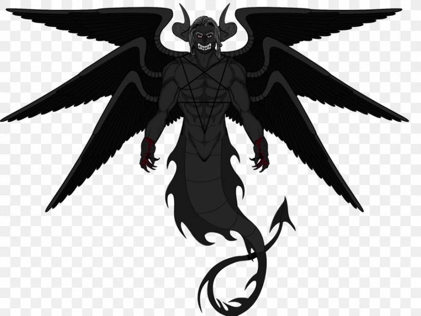 Lucifer Demon Devil Satan Angel, PNG, 900x675px, Watercolor, Cartoon, Flower, Frame, Heart Download Free