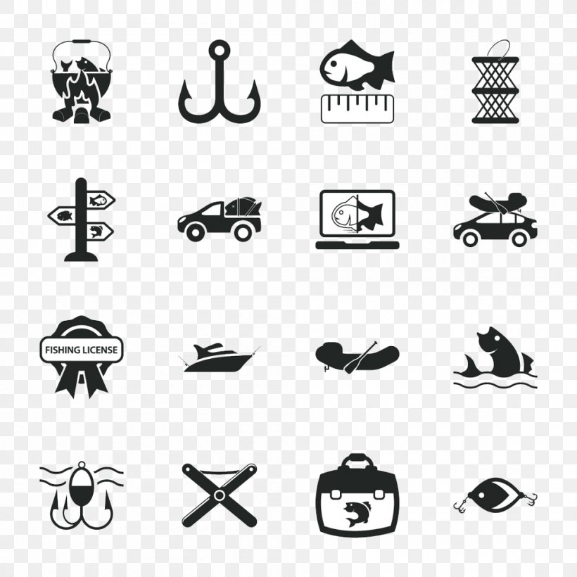 Angling Logo Icon, PNG, 1000x1000px, Angling, Black And White, Brand, Camping, Fish Hook Download Free