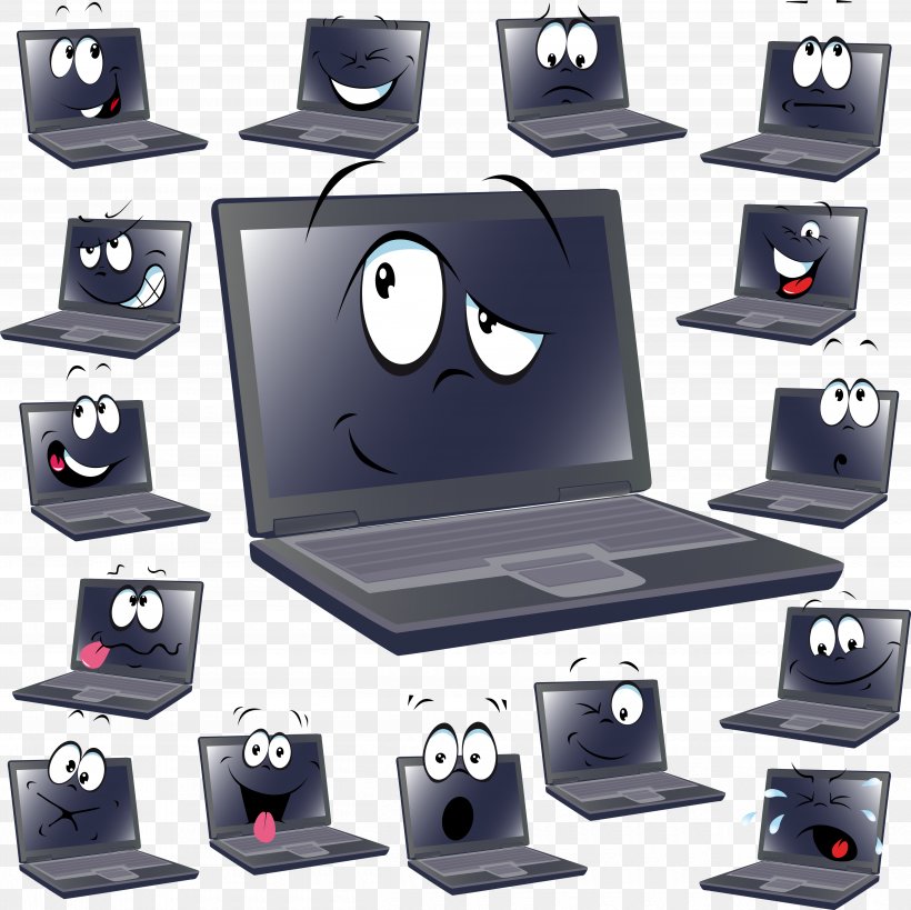 Laptop Clip Art, PNG, 5000x4998px, Laptop, Caricature, Cartoon, Computer Monitors, Drawing Download Free