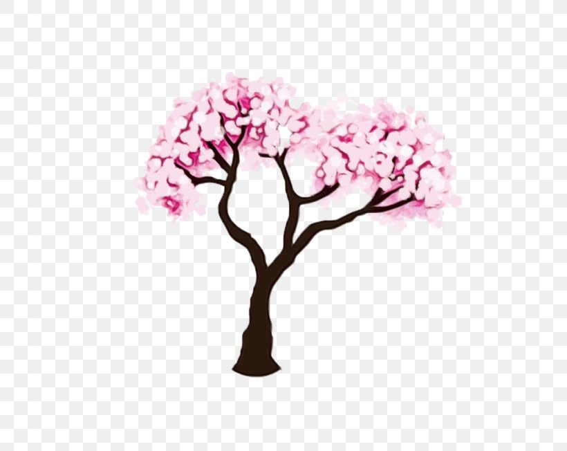 Cherry Blossom, PNG, 1024x815px, Watercolor, Blossom, Branch, Cherry Blossom, Flower Download Free