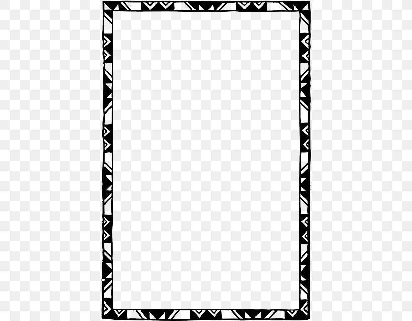 Clip Art, PNG, 416x640px, Borders And Frames, Area, Black, Black And White, Decorative Arts Download Free