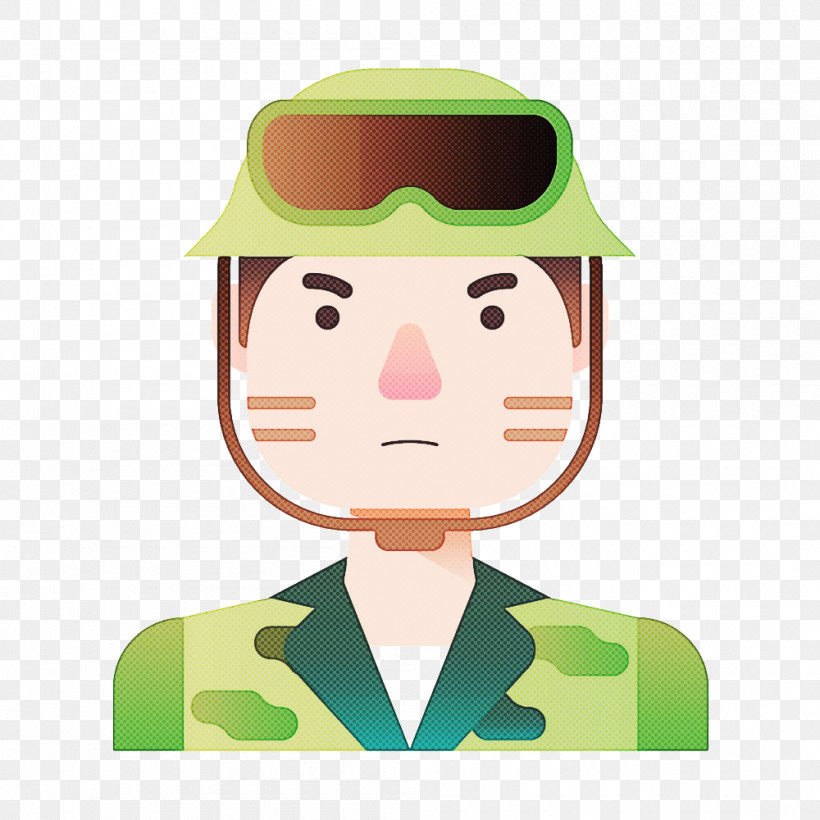 Green Cartoon Headgear Gentleman, PNG, 1000x1000px, Green, Cartoon, Gentleman, Headgear Download Free