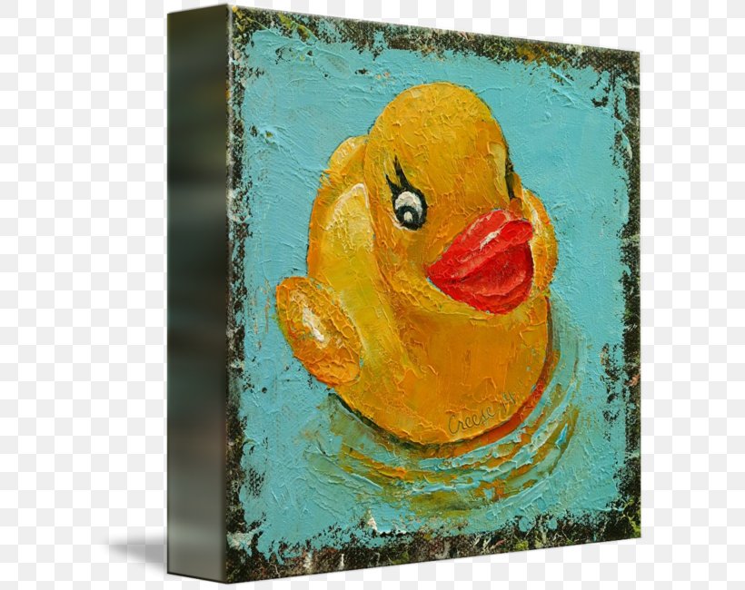 Duck Painting Acrylic Paint Canvas Print, PNG, 606x650px, Duck, Acrylic Paint, Art, Bathroom, Beak Download Free