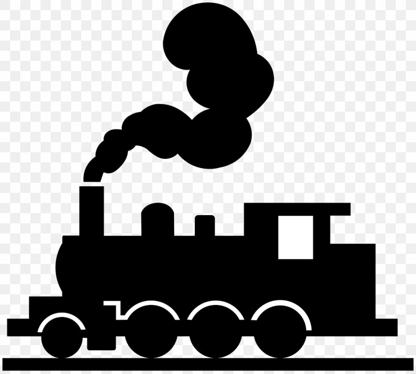 Train Rail Transport Steam Locomotive, PNG, 1138x1024px, Train, Area, Autocad Dxf, Black, Black And White Download Free