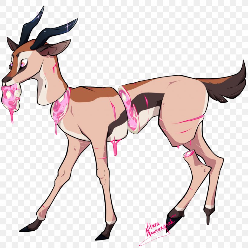 Antelope Reindeer Horse Art, PNG, 1280x1280px, Antelope, Art, Cannibalism, Cartoon, Deer Download Free
