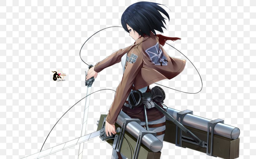 Mikasa Ackerman Eren Yeager Armin Arlert Attack On Titan Hange Zoe, PNG, 1024x640px, Watercolor, Cartoon, Flower, Frame, Heart Download Free