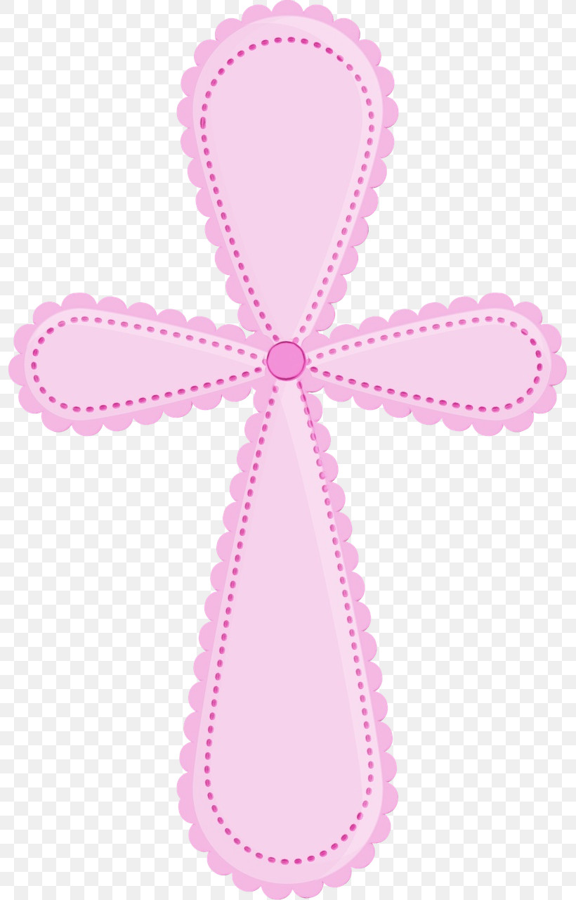 Pink Cross Symbol, PNG, 795x1280px, Watercolor, Cross, Paint, Pink, Symbol Download Free