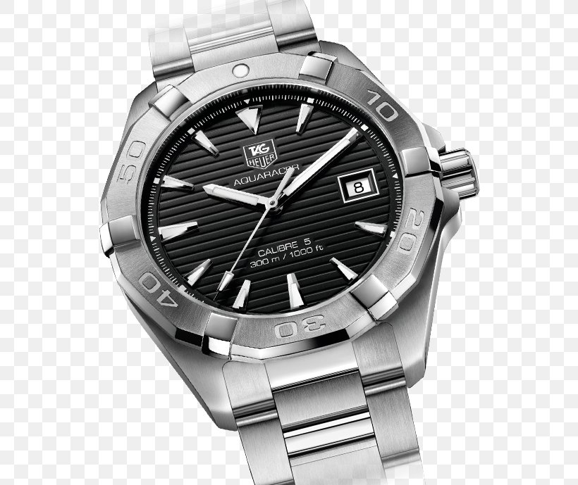 Automatic Watch TAG Heuer Aquaracer Clock, PNG, 544x689px, Watch, Automatic Watch, Bracelet, Brand, Breitling Sa Download Free
