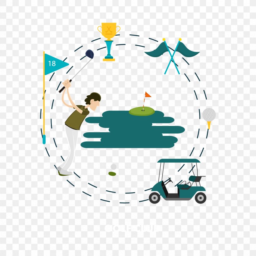 Euclidean Vector Golf Club Motion, PNG, 1181x1181px, Golf, Area, Electric Golf Trolley, Golf Club, Golf Course Download Free
