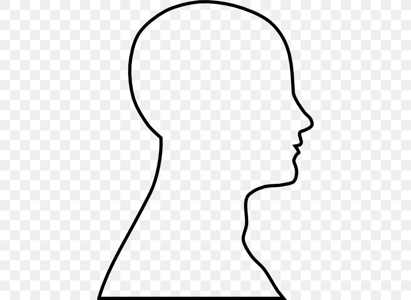 Human Head Drawing Clip Art, PNG, 432x599px, Human Head, Area, Black, Black And White, Document Download Free