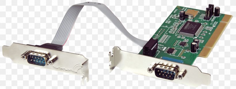 RS-232 Serial Port PCI Express Conventional PCI 16550 UART, PNG, 2560x968px, Serial Port, Adapter, Computer Component, Computer Port, Conventional Pci Download Free