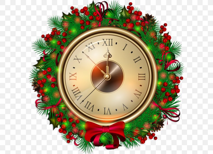 Clip Art Vector Graphics Image Christmas Day, PNG, 600x594px, Christmas Day, Christmas, Christmas Decoration, Christmas Ornament, Clock Download Free