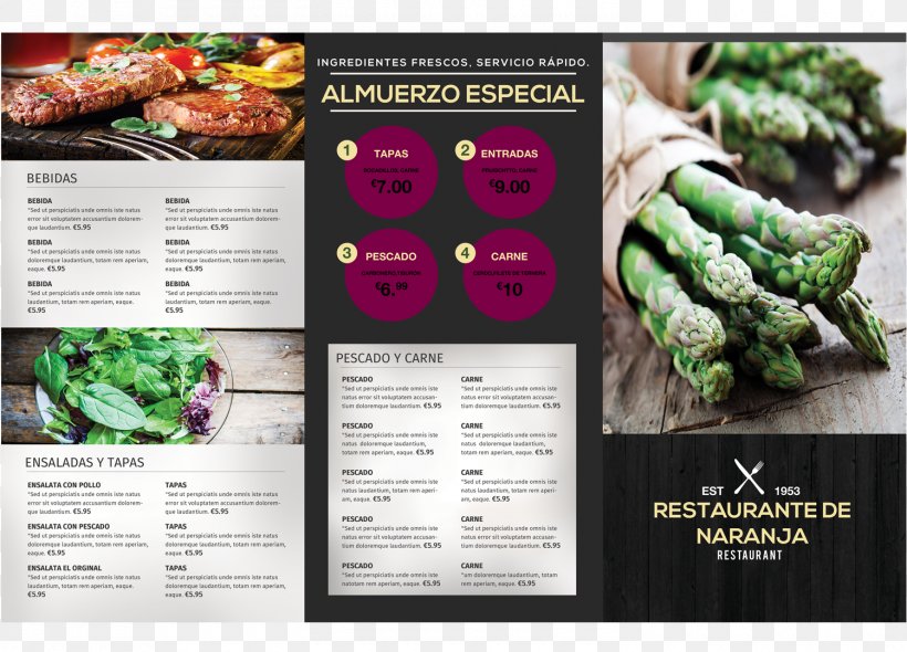 Menu RestauranteYa Reflex Leaf Vegetable, PNG, 1500x1080px, Menu, Brand, Chord, Color, Food Download Free