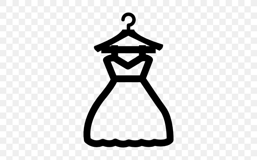 Clothes Hanger Clothing Dress T-shirt, PNG, 512x512px, Clothes Hanger, Area, Black, Black And White, Clothing Download Free