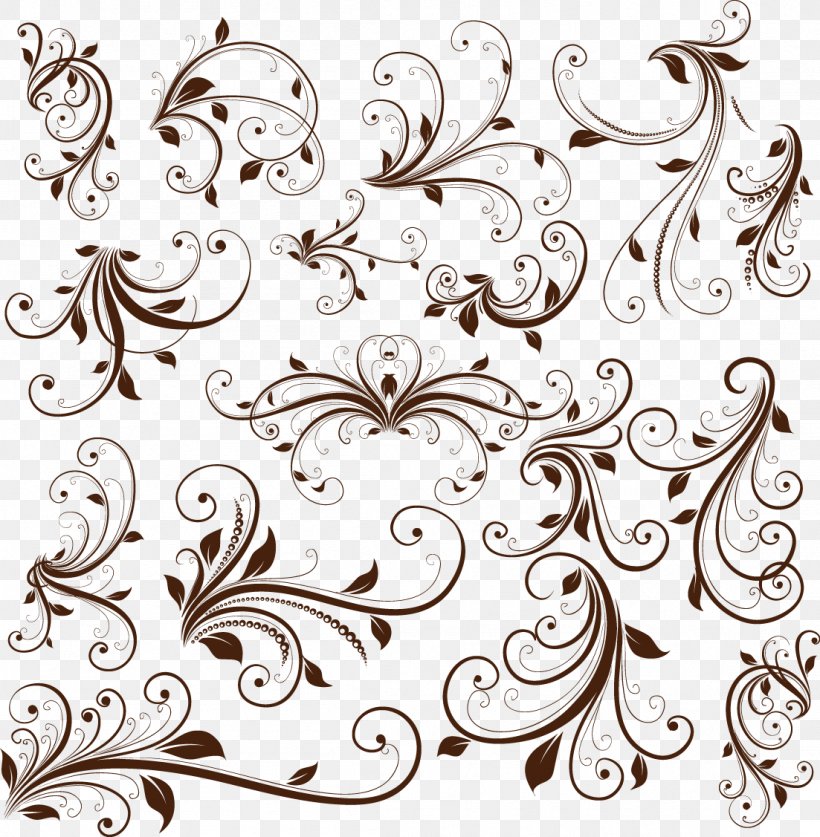 Decorative Arts Clip Art, PNG, 1103x1127px, Decorative Arts, Art, Black And White, Drawing, Floral Design Download Free