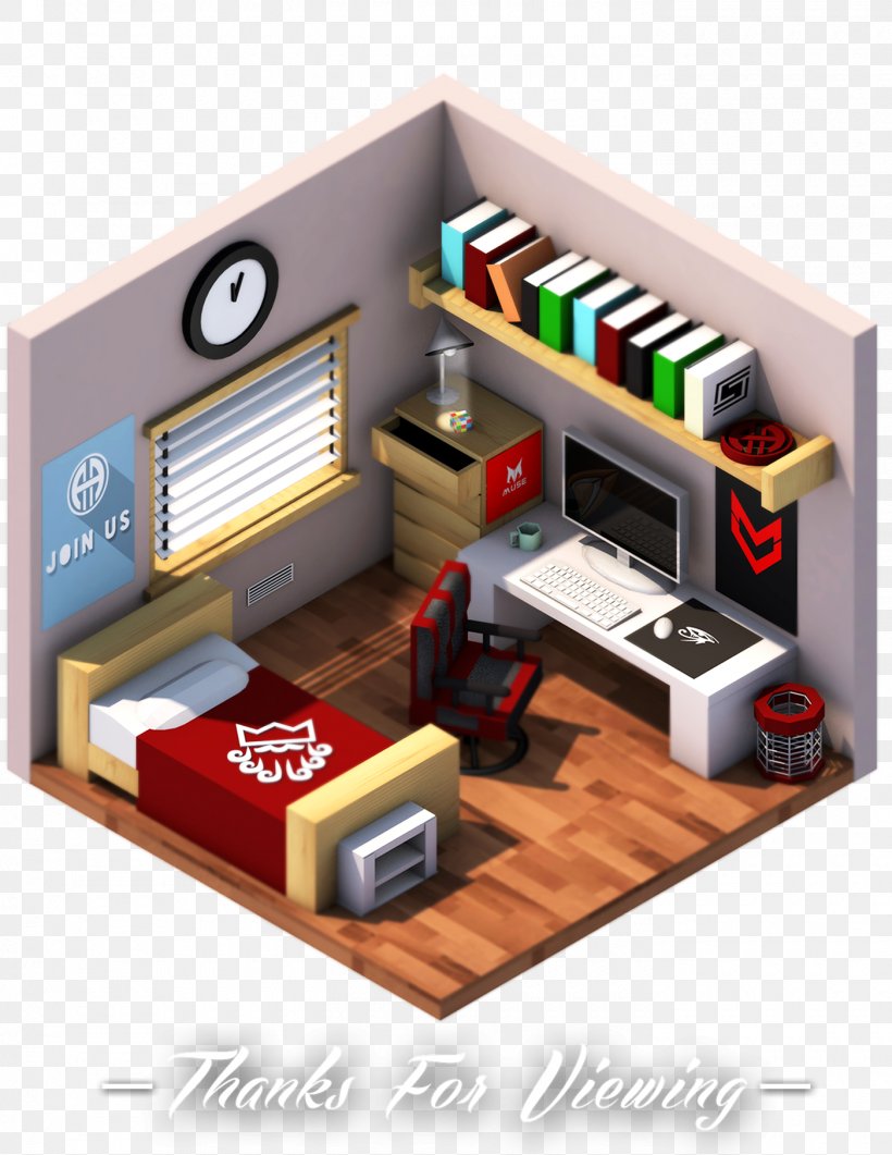 Isometric Projection Drawing Room Perspective Png