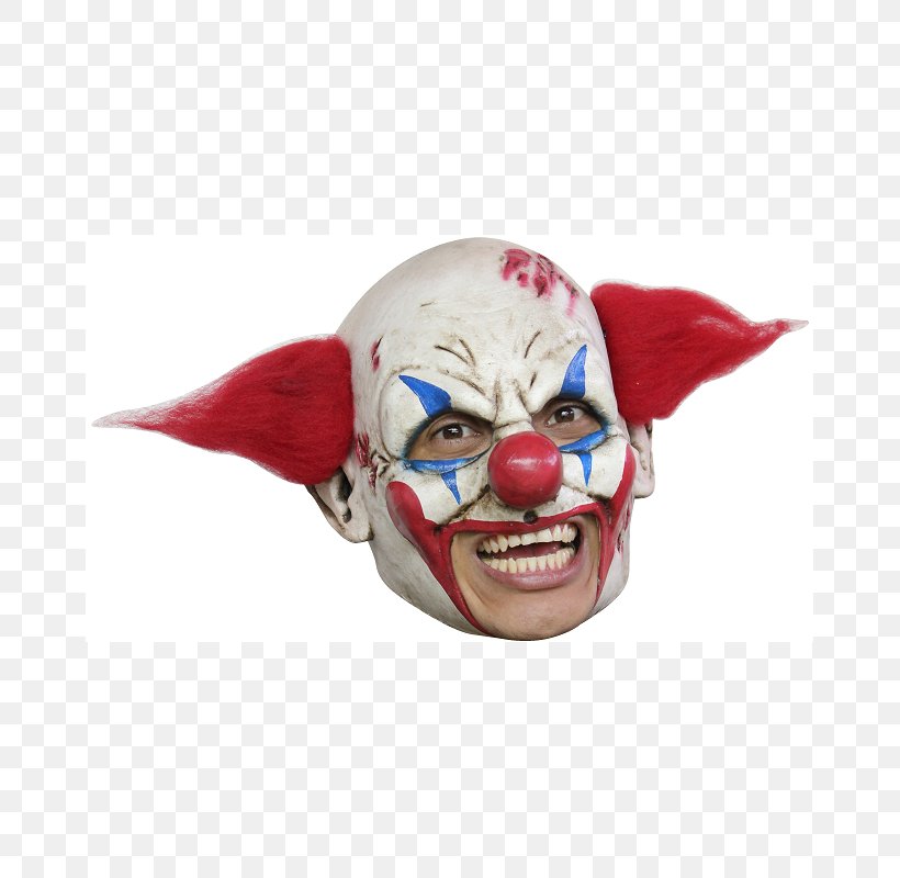 Latex Mask Evil Clown Costume, PNG, 800x800px, Mask, Blue, Character, Clown, Costume Download Free