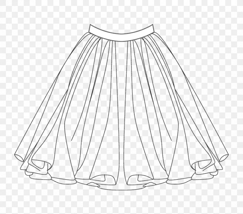 Drawing Tutu Skirt Fashion Illustration Sketch, PNG, 850x750px, Watercolor, Cartoon, Flower, Frame, Heart Download Free