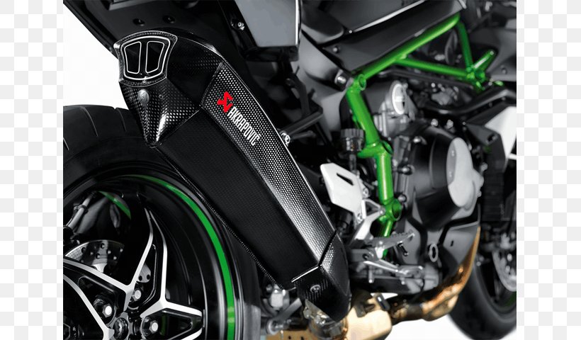 Kawasaki Ninja H2 Exhaust System Akrapovič Motorcycle, PNG, 765x480px, Kawasaki Ninja H2, Auto Part, Automotive Exhaust, Automotive Exterior, Automotive Tire Download Free