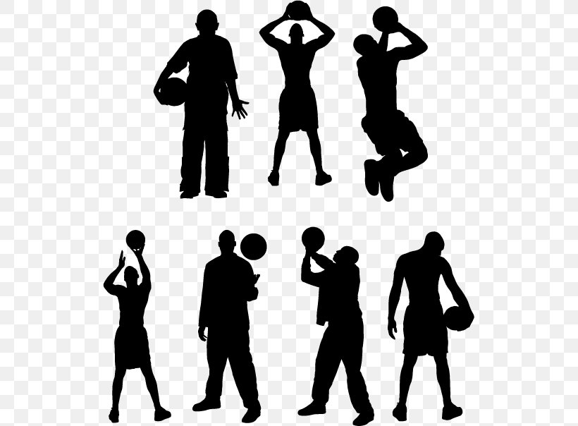 Basketball Player Sport Silhouette Athlete, PNG, 527x604px, Basketball, Athlete, Basketball Player, Black And White, Gentleman Download Free