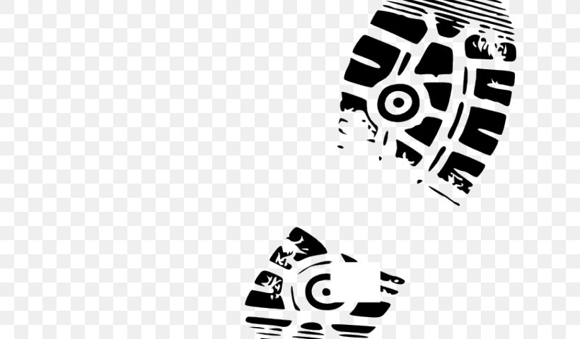 Clip Art Footprint Sports Shoes Sneakers, PNG, 640x480px, Footprint, Black, Black And White, Brand, Footwear Download Free