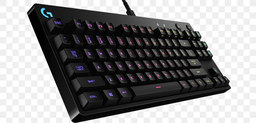 Computer Keyboard Computer Mouse Logitech Pro Gaming Keyboard 920-008290 Gaming Keypad Logitech Pro Mechanical Gaming Keyboard US International, PNG, 730x397px, Computer Keyboard, Computer Component, Computer Hardware, Computer Mouse, Electronic Device Download Free