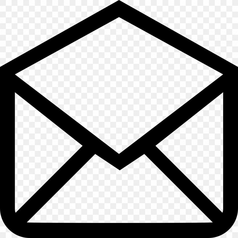 Envelope Mail Download Clip Art, PNG, 980x980px, Envelope, Area, Black, Black And White, Document Download Free