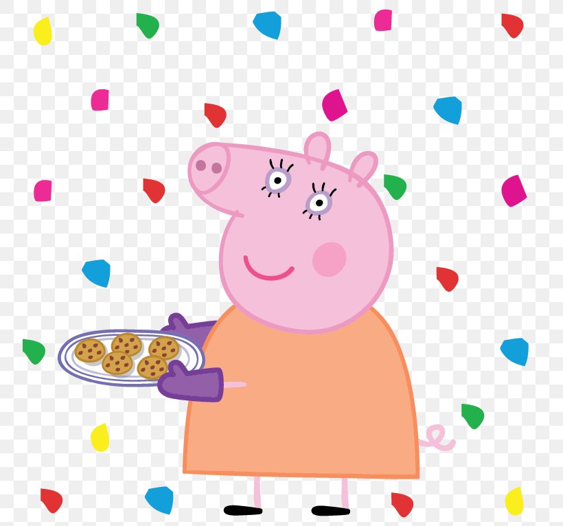 Mummy Pig Daddy Pig George Pig Granny Pig, PNG, 796x766px, Watercolor, Cartoon, Flower, Frame, Heart Download Free