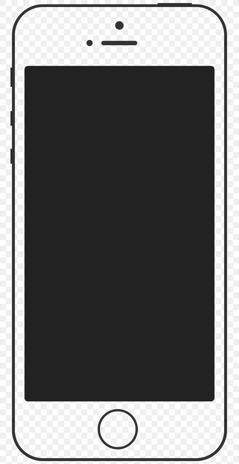 Smartphone IPhone Clip Art, PNG, 759x1587px, Smartphone, Android, Animation, Area, Black Download Free