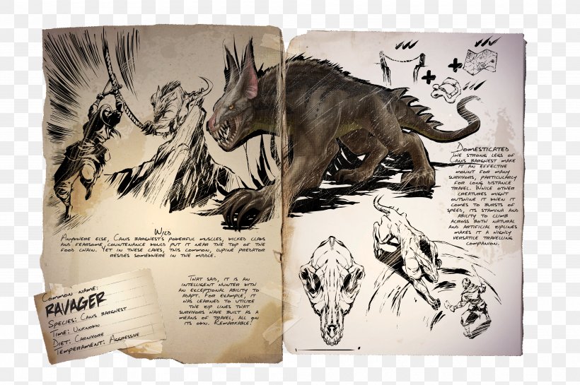 ARK: Survival Evolved Parasaurolophus Dinosaur Video Game Giganotosaurus, PNG, 4000x2660px, Ark Survival Evolved, Allosaurus, Baryonyx, Brand, Compsognathus Download Free