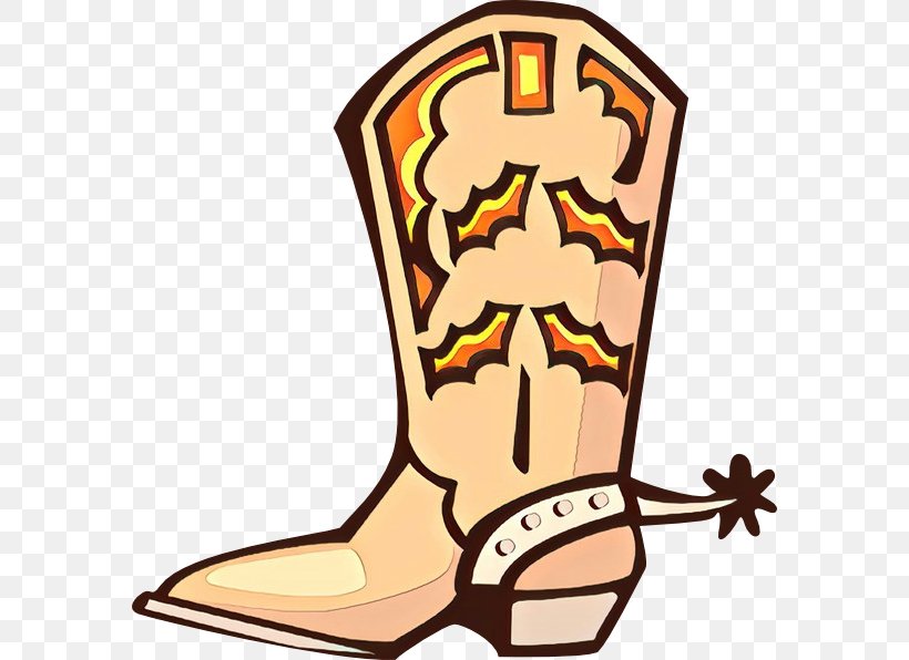 Clip Art Footwear Cowboy Boot Boot Shoe, PNG, 582x596px, Cartoon, Boot, Cowboy Boot, Footwear, Shoe Download Free