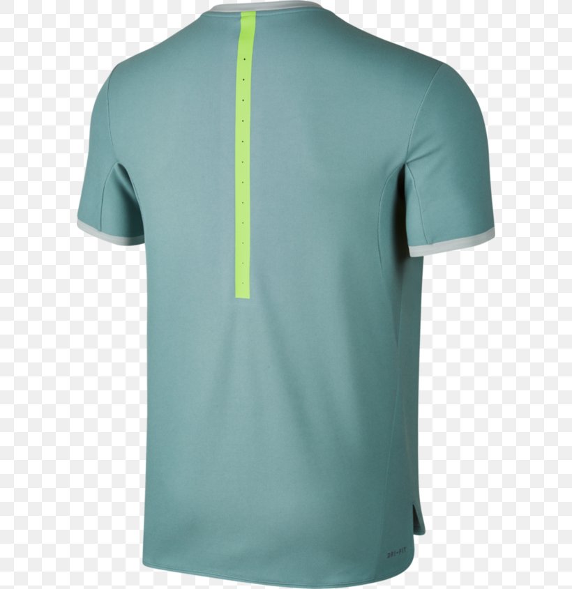 electric green nike shirt