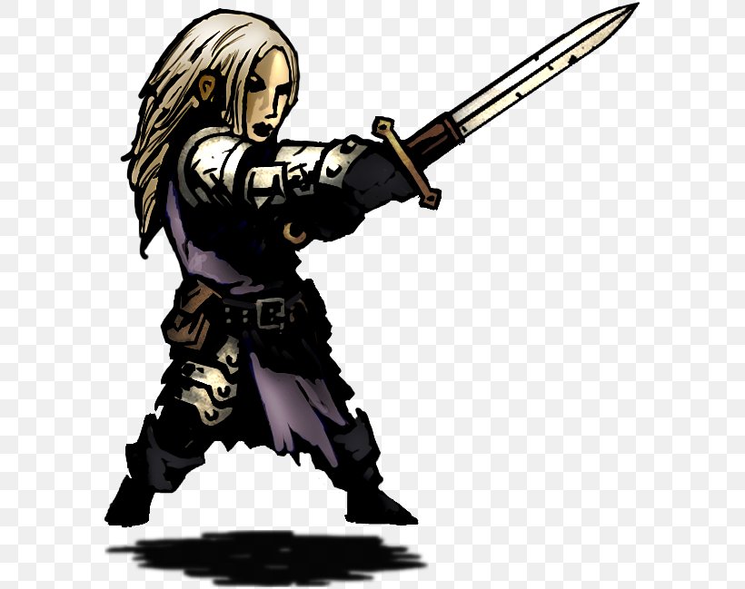 Darkest Dungeon Dark Souls Video Games Dungeon Crawl Sprite, PNG, 593x649px, Darkest Dungeon, Action Figure, Cold Weapon, Dark Fantasy, Dark Souls Download Free