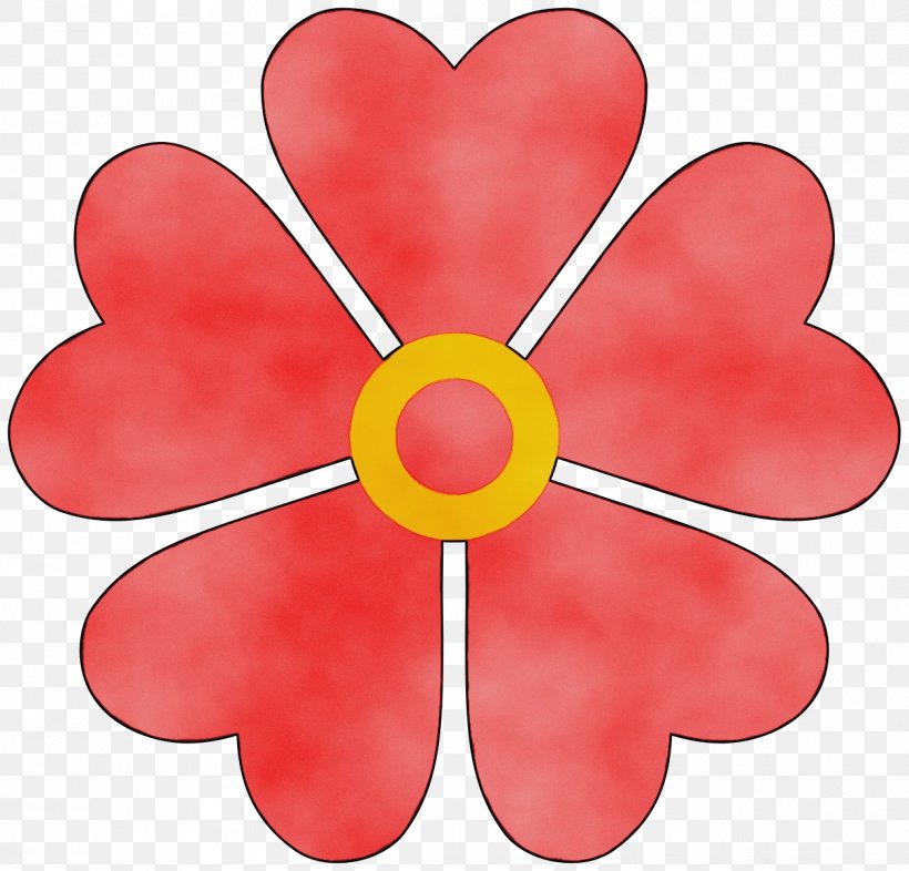 Petal Red Flower Plant Symbol, PNG, 1249x1198px, Watercolor, Flower, Paint, Petal, Plant Download Free