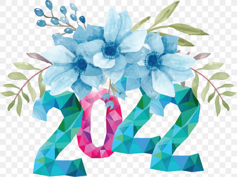 2022 Flower Text Effect Background, PNG, 3000x2236px, Floral Design, Blue, Blue Watercolor Flower, Cut Flowers, Floristry Download Free