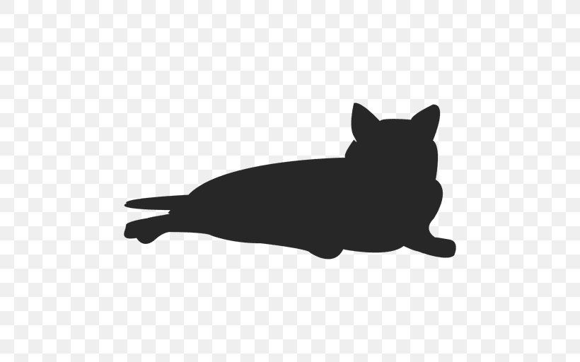 Cat Kitten Silhouette, PNG, 512x512px, Cat, Animal, Black, Black And White, Black Cat Download Free