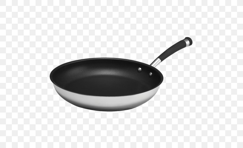 Frying Pan Cookware Non-stick Surface Wok Stainless Steel, PNG, 500x500px, Frying Pan, Cast Iron, Circulon, Cooking Ranges, Cookware Download Free