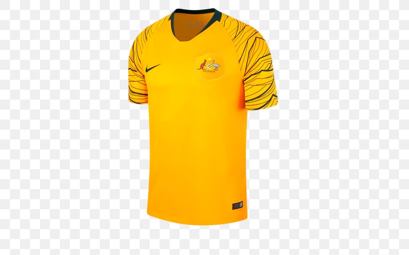 2018 World Cup Australia National Football Team T-shirt Jersey, PNG, 512x512px, 2018 World Cup, Active Shirt, Australia, Australia National Football Team, Ball Download Free