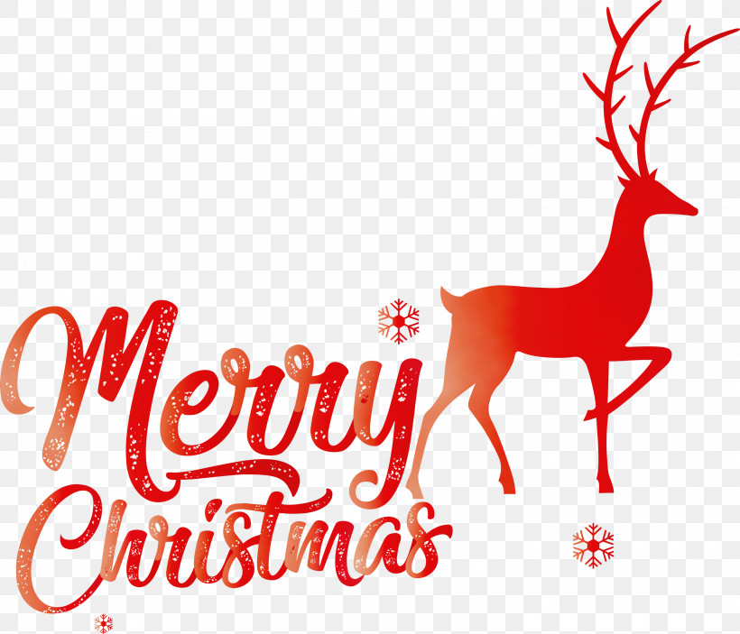 Christmas Day, PNG, 3000x2572px, Merry Christmas, Christmas Day, Christmas Ornament, Deer, Line Download Free