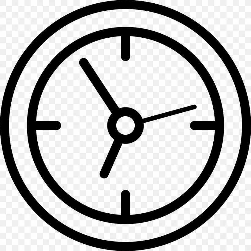 Design, PNG, 980x980px, Illustrator, Area, Black And White, Clock, Rim Download Free