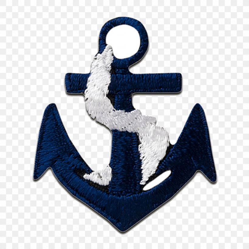 Embroidered Patch Blue Appliqué Iron-on Embroidery, PNG, 1000x1000px, Embroidered Patch, Anchor, Applique, Blue, Clothing Download Free