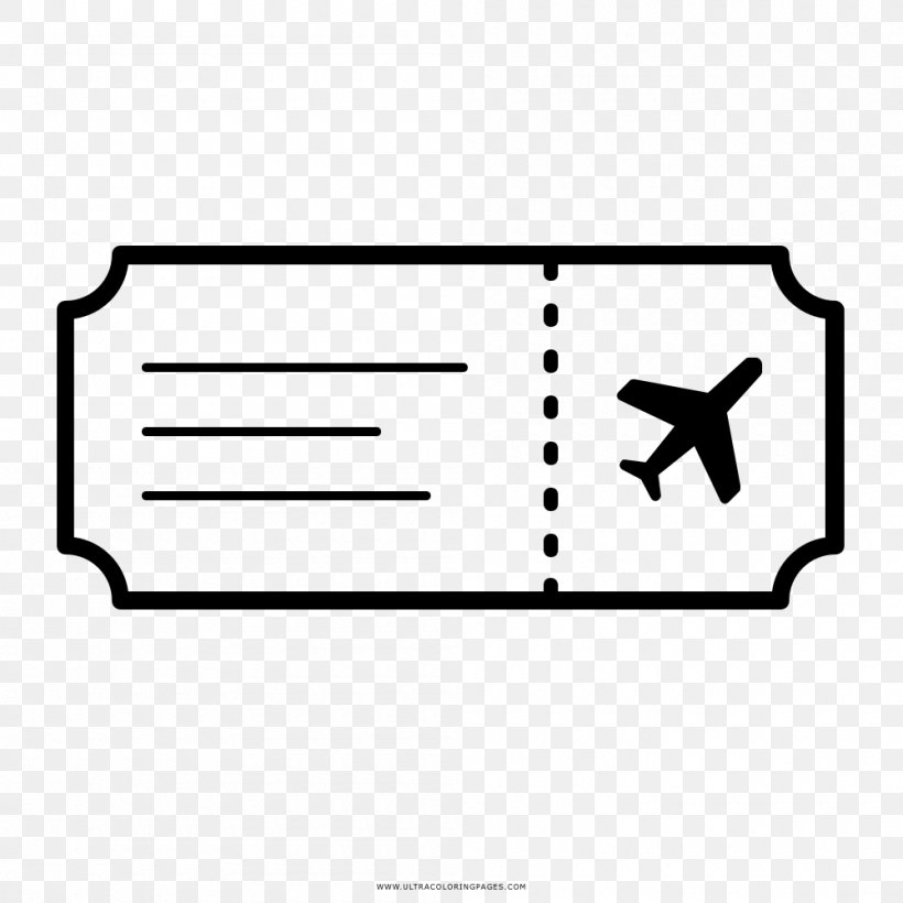 Coloring Book Airline Ticket, PNG, 1000x1000px, Watercolor, Cartoon, Flower, Frame, Heart Download Free